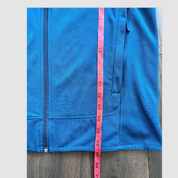 Mountain Hardwear Norse Peak Full-Zip Hoodie Size M Blue Tan Fleece Jacket - Picture 7 of 9